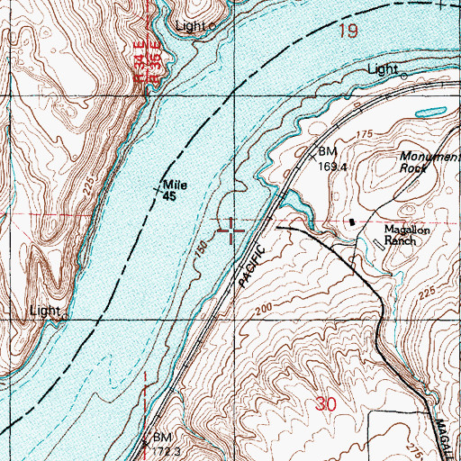 Topographic Map of Magallon, WA
