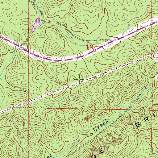 Topographic Map of Stringfellow Prospect, AL