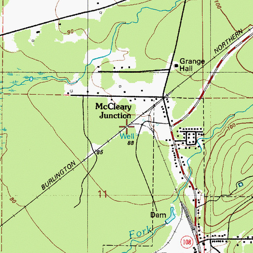 Topographic Map of McCleary Junction, WA