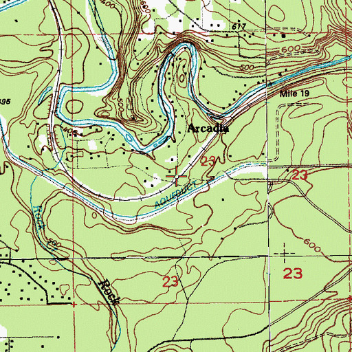 Topographic Map of Noble, WA