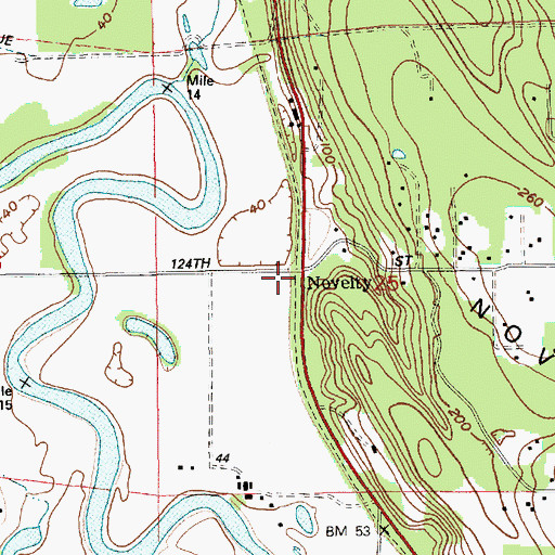Topographic Map of Novelty, WA