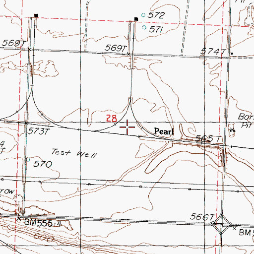 Topographic Map of Pearl, WA