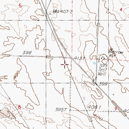 Topographic Map of Pierce, WA