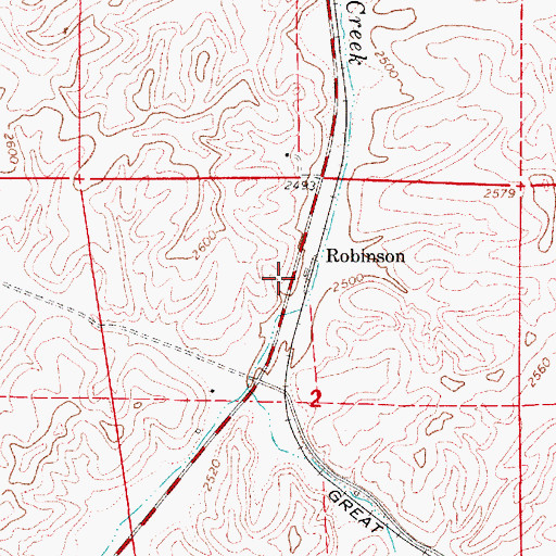 Topographic Map of Robinson, WA