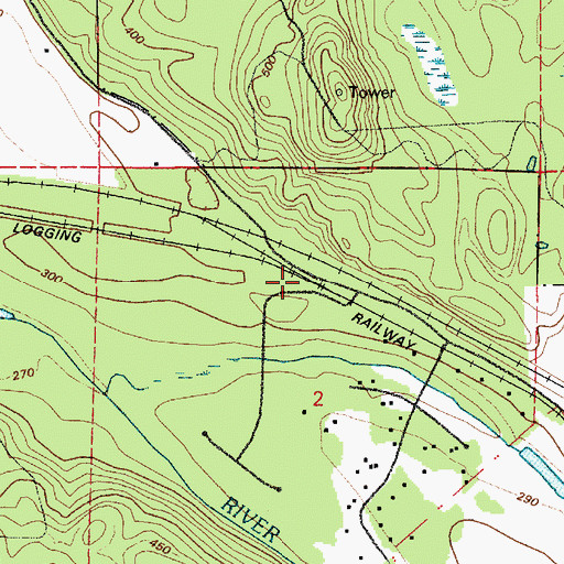Topographic Map of Skookumchuck, WA