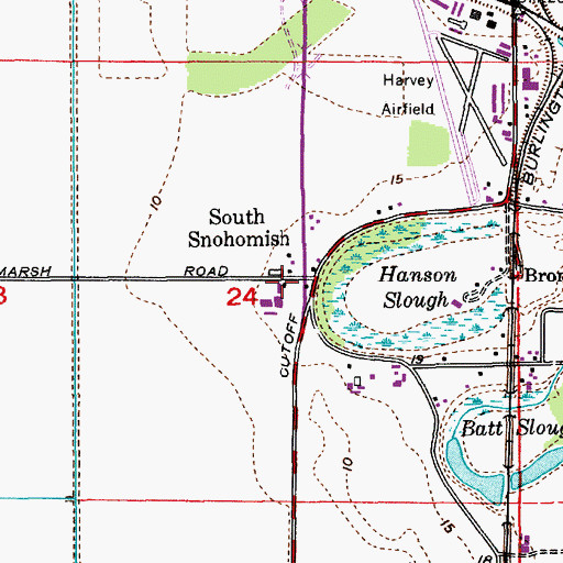 Topographic Map of South Snohomish, WA