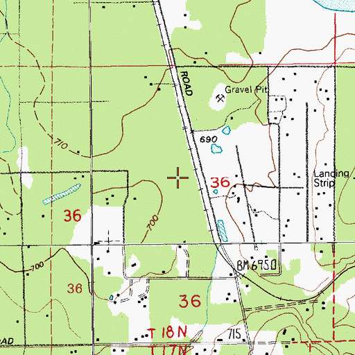 Topographic Map of Tanwax, WA