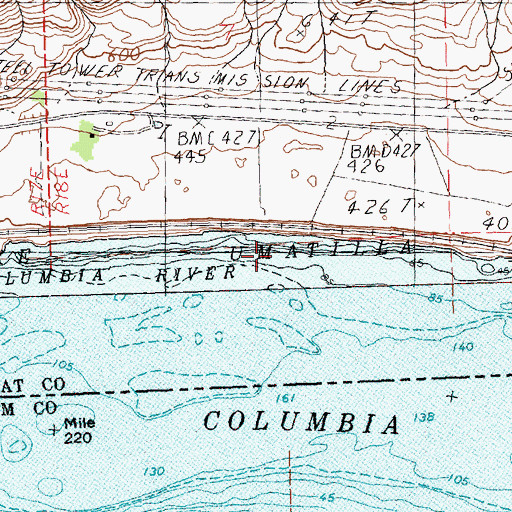 Topographic Map of Towal, WA
