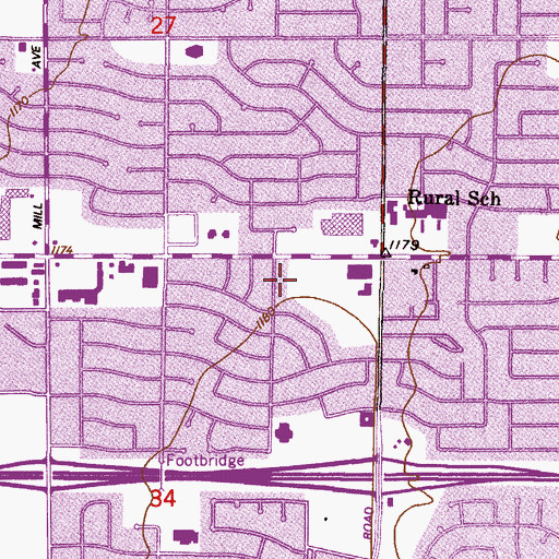 Topographic Map of Tempe Community Center, AZ