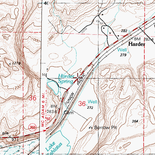Topographic Map of Wacota, WA
