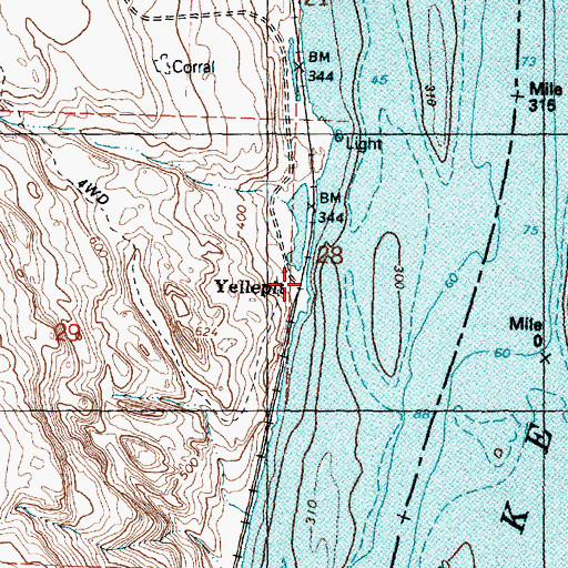Topographic Map of Yellepit, WA
