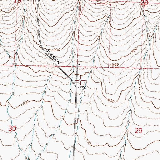 Topographic Map of Quincy Rifle Club, WA