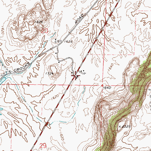 Topographic Map of Osborne, WA