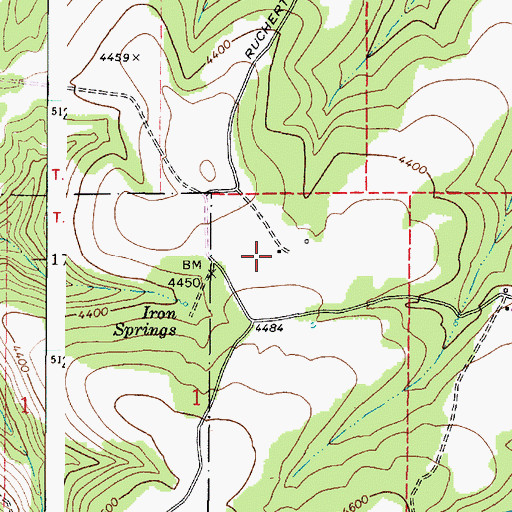 Topographic Map of Iron Springs Guard Station, WA
