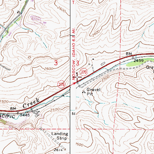 Topographic Map of Holland, WA