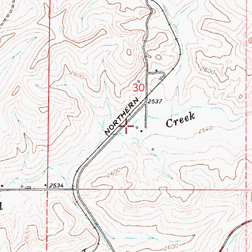 Topographic Map of Horn, WA