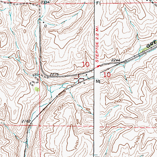 Topographic Map of Blackwell, WA