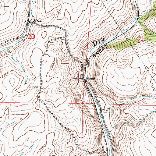 Topographic Map of Rye, WA
