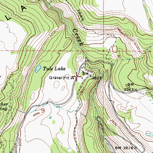 Topographic Map of Grouse, WA
