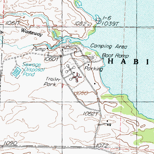 Topographic Map of Potholes State Park, WA