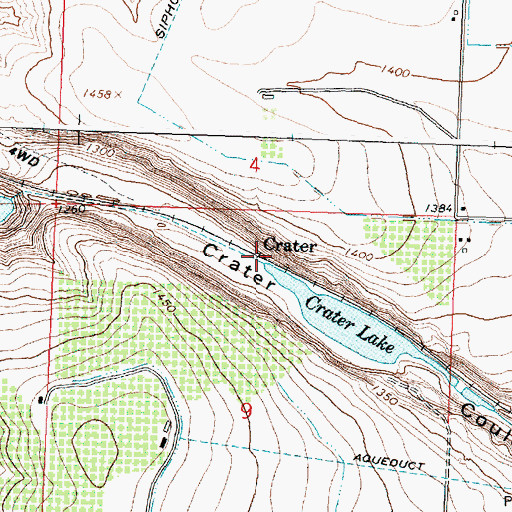 Topographic Map of Crater, WA