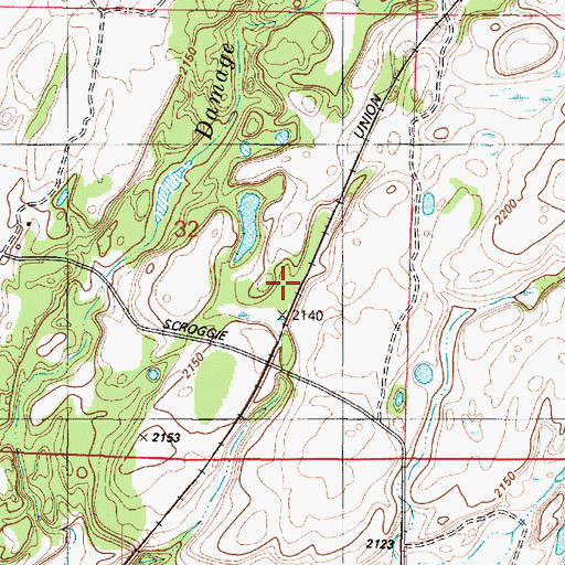 Topographic Map of Mason, WA