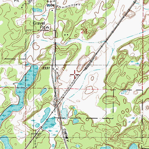 Topographic Map of South Cheney, WA