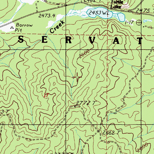 Topographic Map of Spokane Reservation, WA