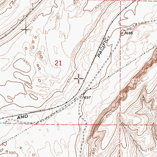 Topographic Map of Gillespie, WA