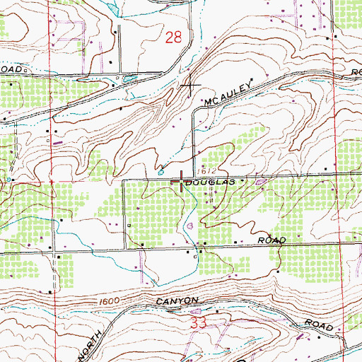 Topographic Map of Henrybro, WA