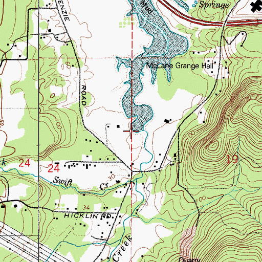 Topographic Map of McLane Creek, WA