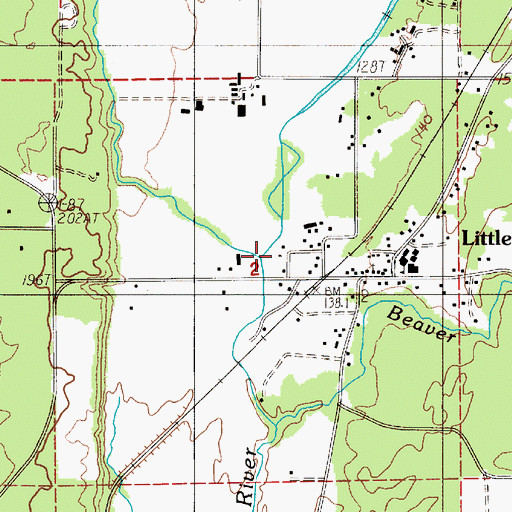 Topographic Map of Waddell Creek, WA