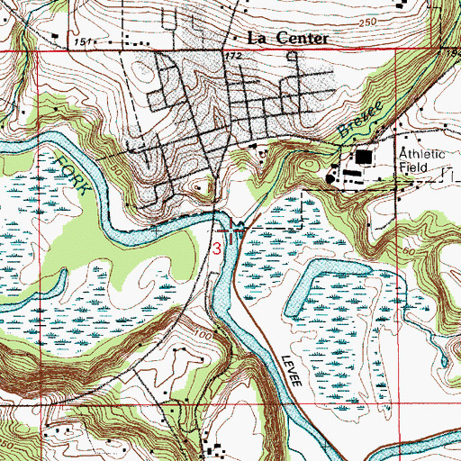 Topographic Map of Brezee Creek, WA