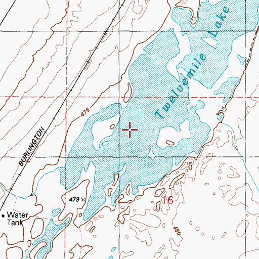 Topographic Map of Twelvemile Lake, WA