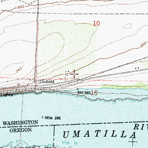 Topographic Map of Barger, WA