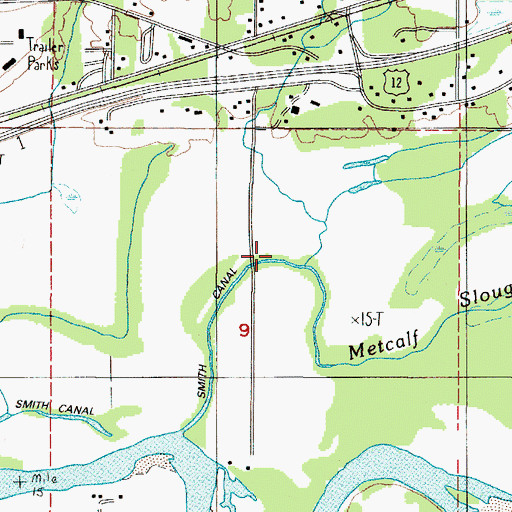 Topographic Map of Camp Creek, WA