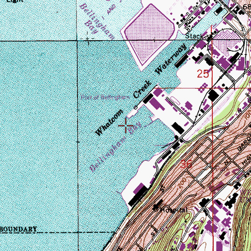 Topographic Map of Inner Reach, WA