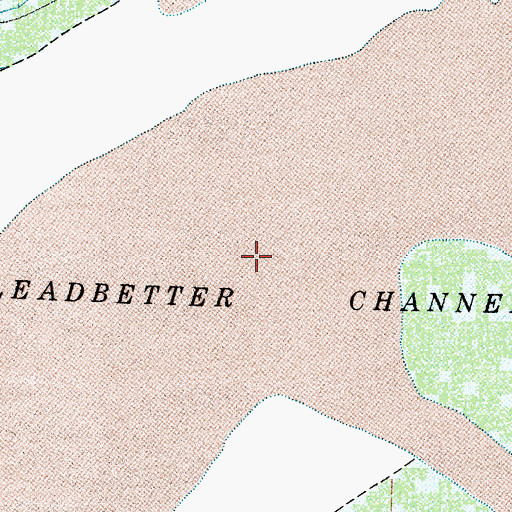 Topographic Map of Leadbetter Channel, WA