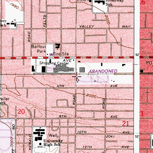 Topographic Map of Apple Center, WA