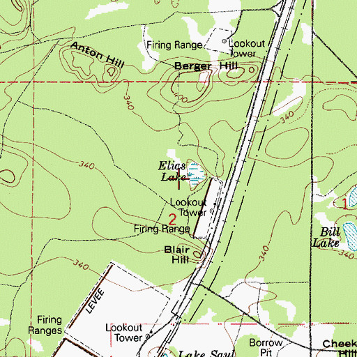 Topographic Map of Lake Elias, WA