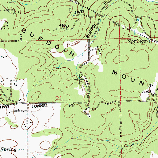 Topographic Map of Bristol, WA