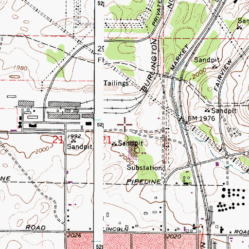 Topographic Map of Morgan Acres, WA