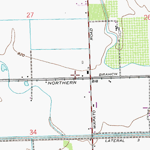 Topographic Map of Utahco, WA