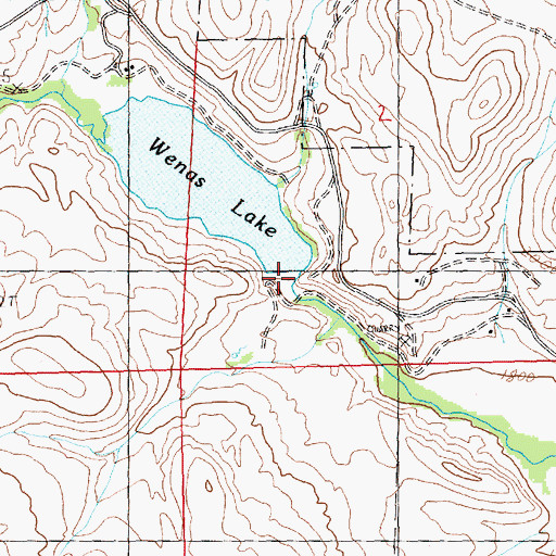 Topographic Map of Wenas Dam, WA