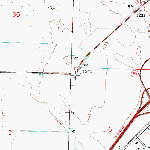 Topographic Map of Burke, WA