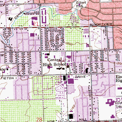 Topographic Map of Orchard, WA