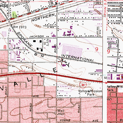 Topographic Map of Sullivan, WA
