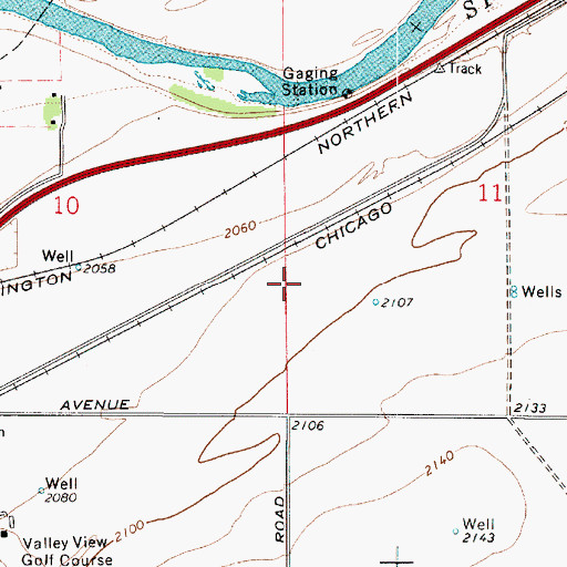 Topographic Map of South Branch Canal, WA