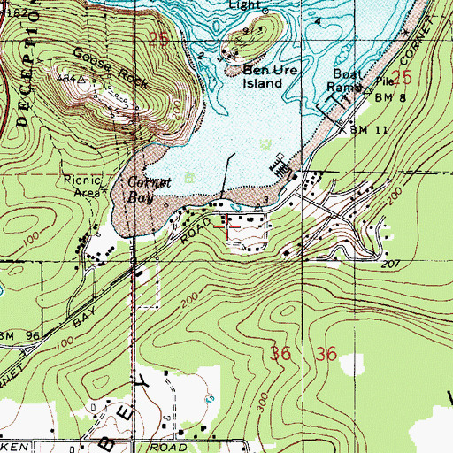 Topographic Map of Cornet, WA