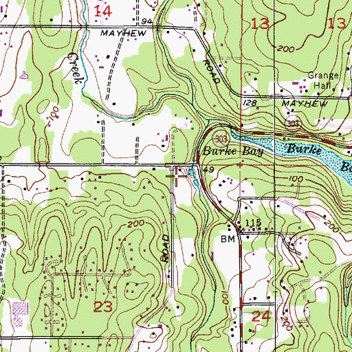 Topographic Map of Glad Ponds, WA